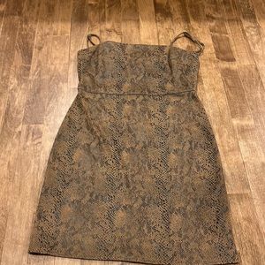 Aqua Snakeskin dress